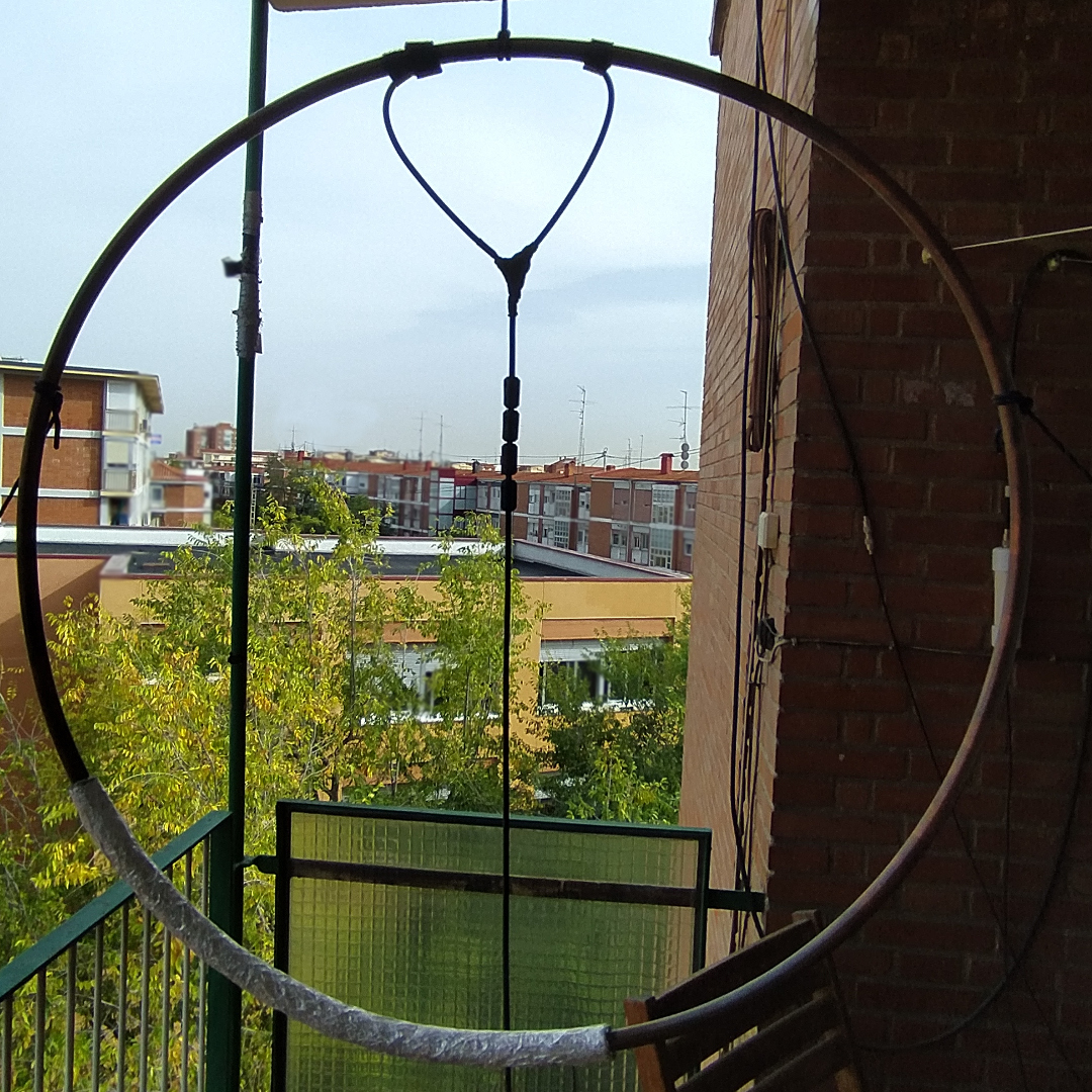 Antena de Aro con tubo de cobre.