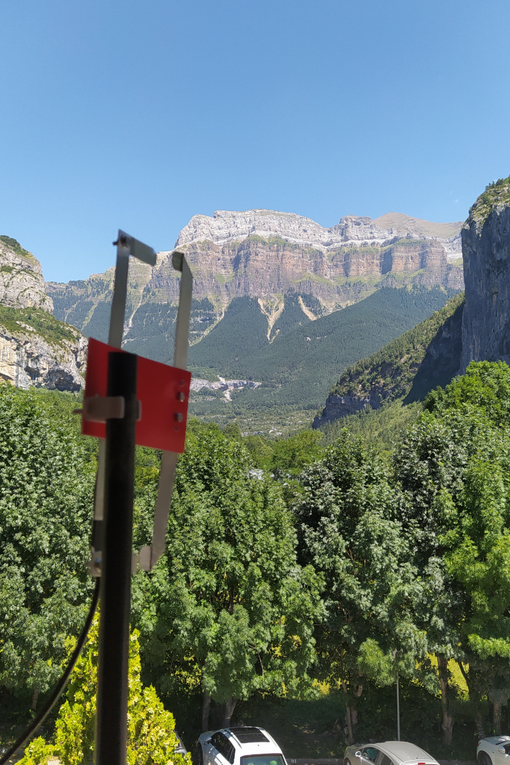 Antena moxon. Vista desde Torla.