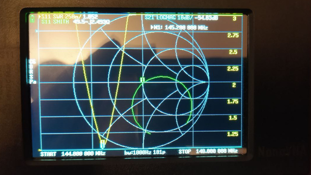 ROE vhf antena ranura.